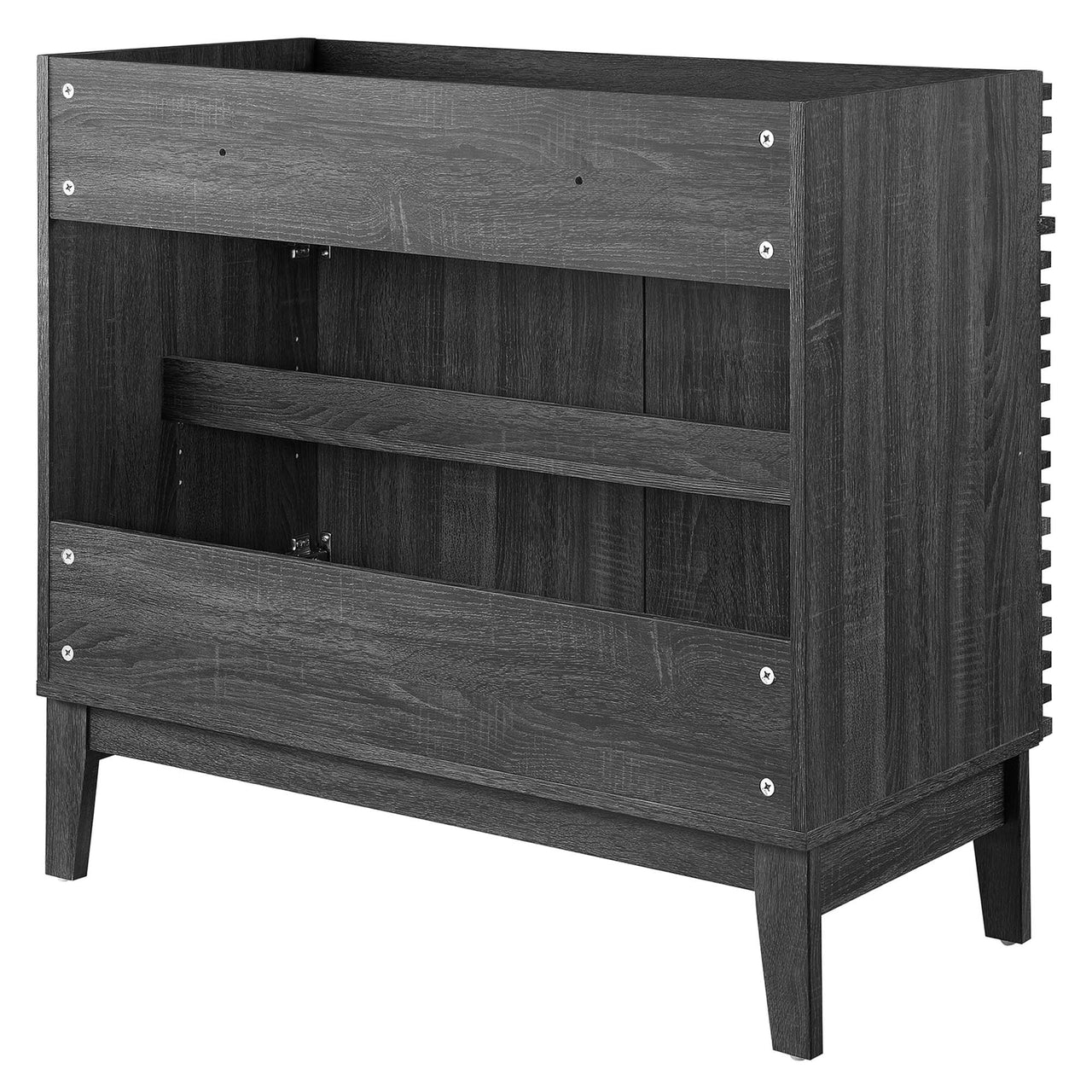 Ventra Vanity Base with Storage, Large, Charcoal