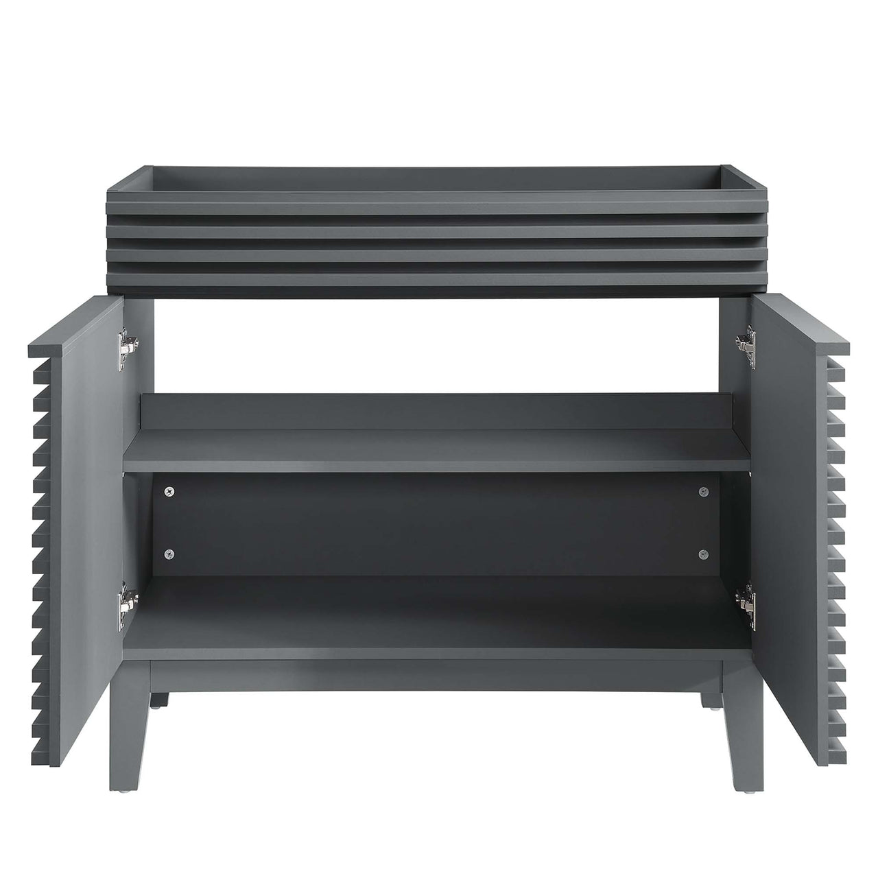 Ventra Vanity Base with Storage, Large, Gray