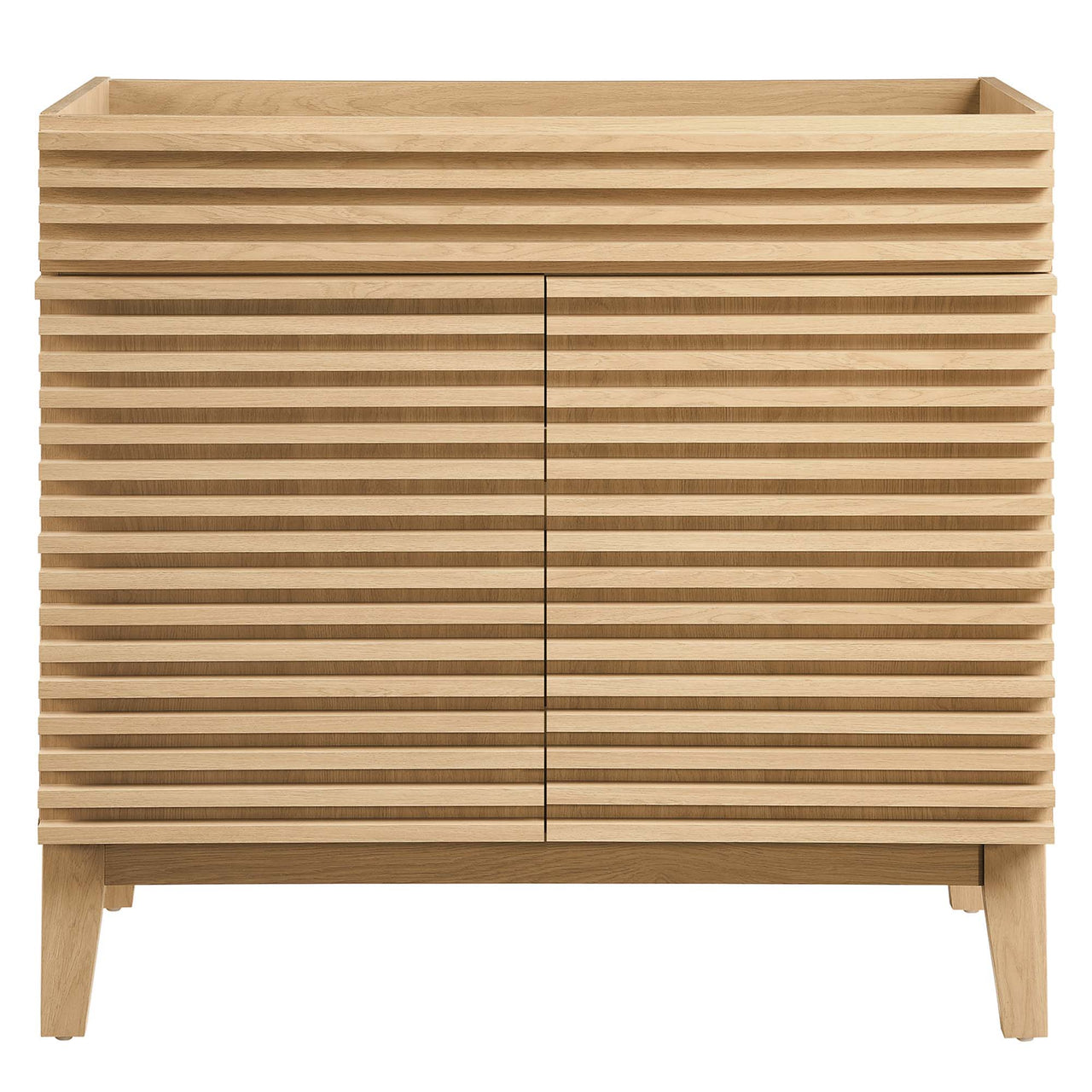 Ventra Vanity Base with Storage, Large, Oak