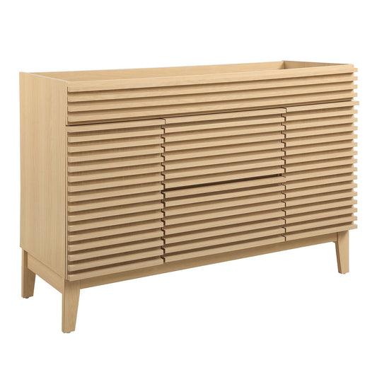 Ventra Vanity Base with Storage (Single Sink Compatible), Extra Large, Oak