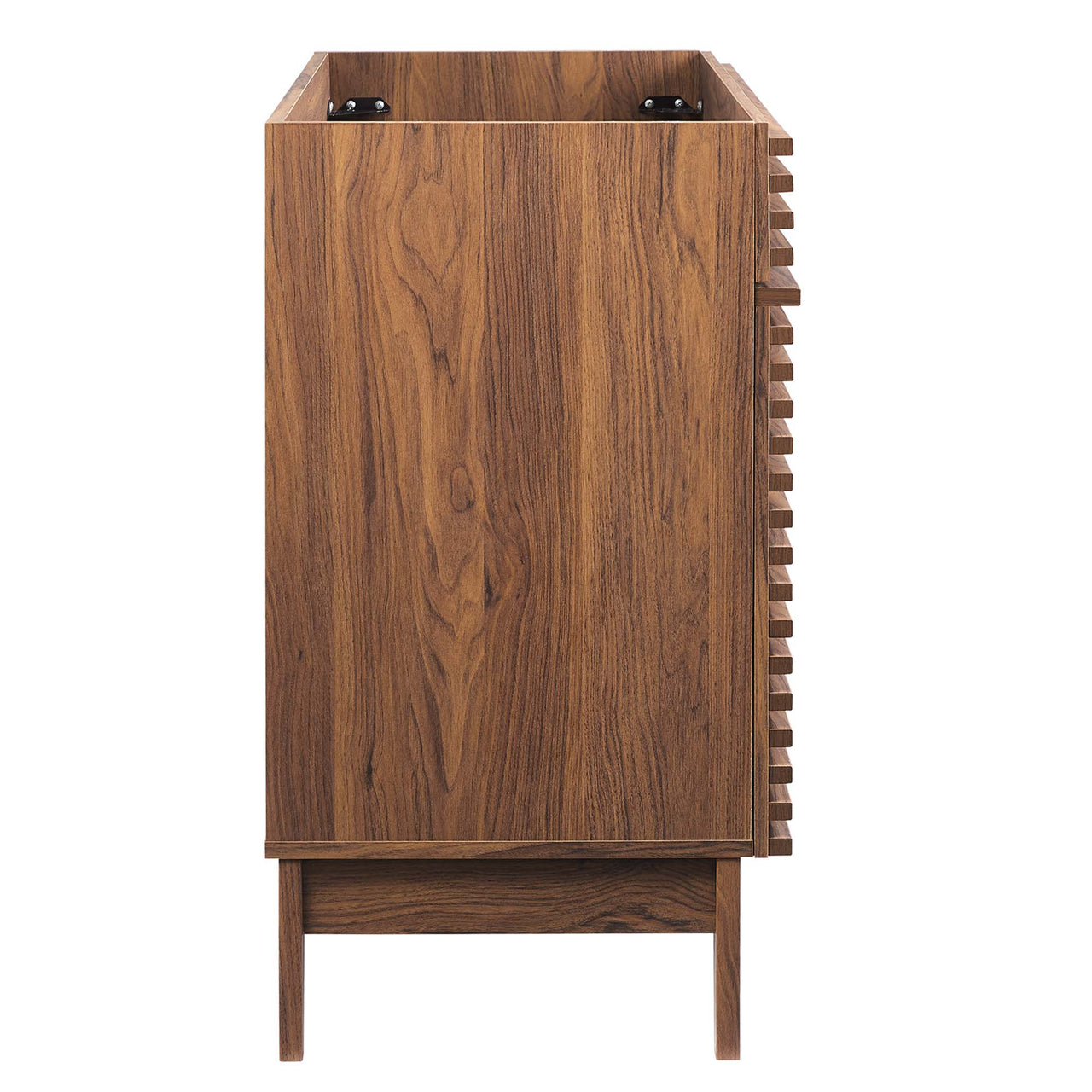 Ventra Vanity Base with Storage (Single Sink Compatible), Extra Large, Walnut