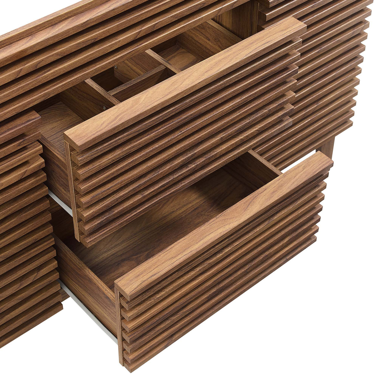 Ventra Vanity Base with Storage (Single Sink Compatible), Extra Large, Walnut