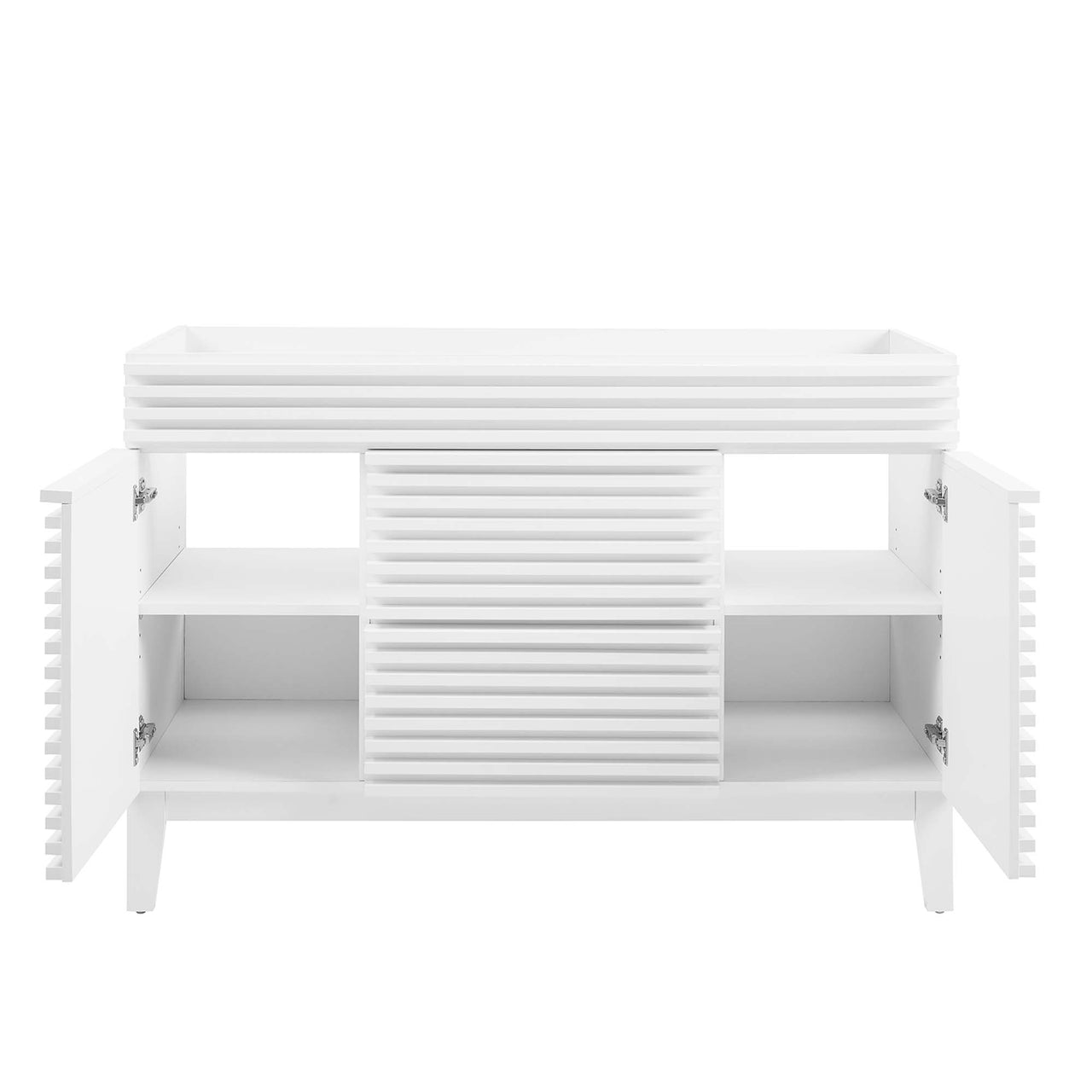 Ventra Vanity Base with Storage (Single Sink Compatible), Extra Large, White
