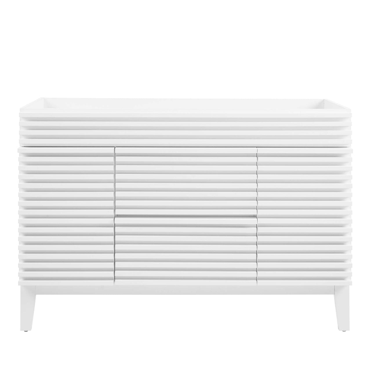 Ventra Vanity Base with Storage (Single Sink Compatible), Extra Large, White