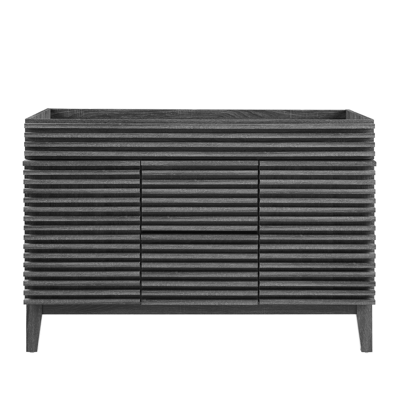 Ventra Vanity Base with Storage (Double Sink Compatible), Extra Large, Charcoal