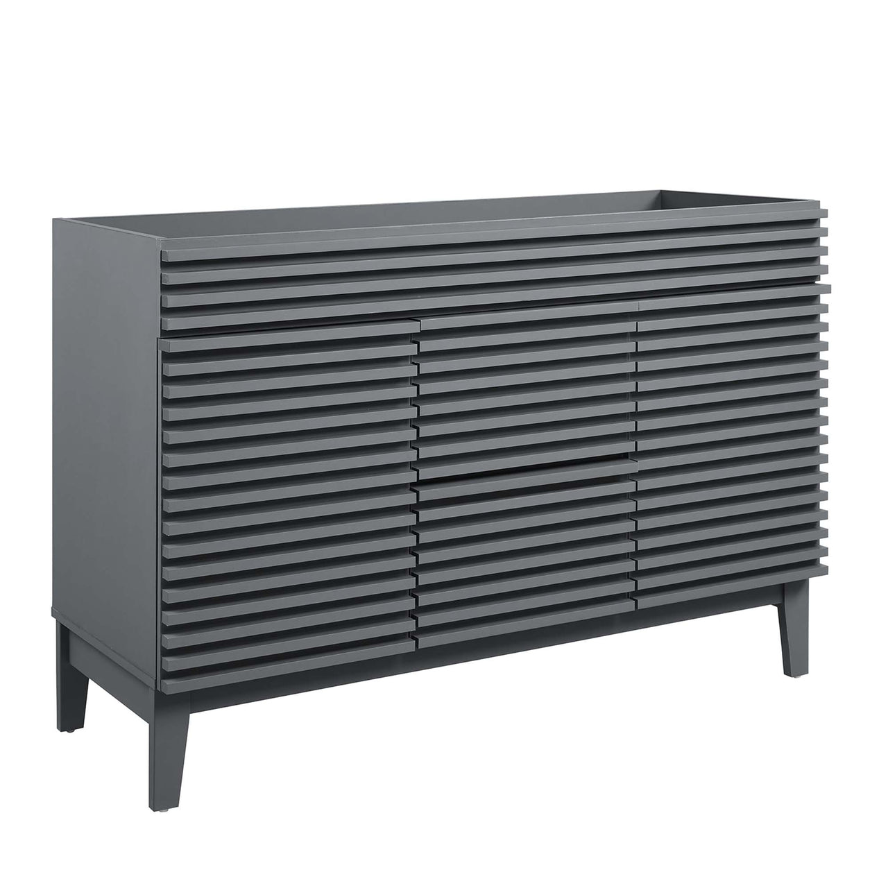 Ventra Vanity Base with Storage (Double Sink Compatible), Extra Large, Gray