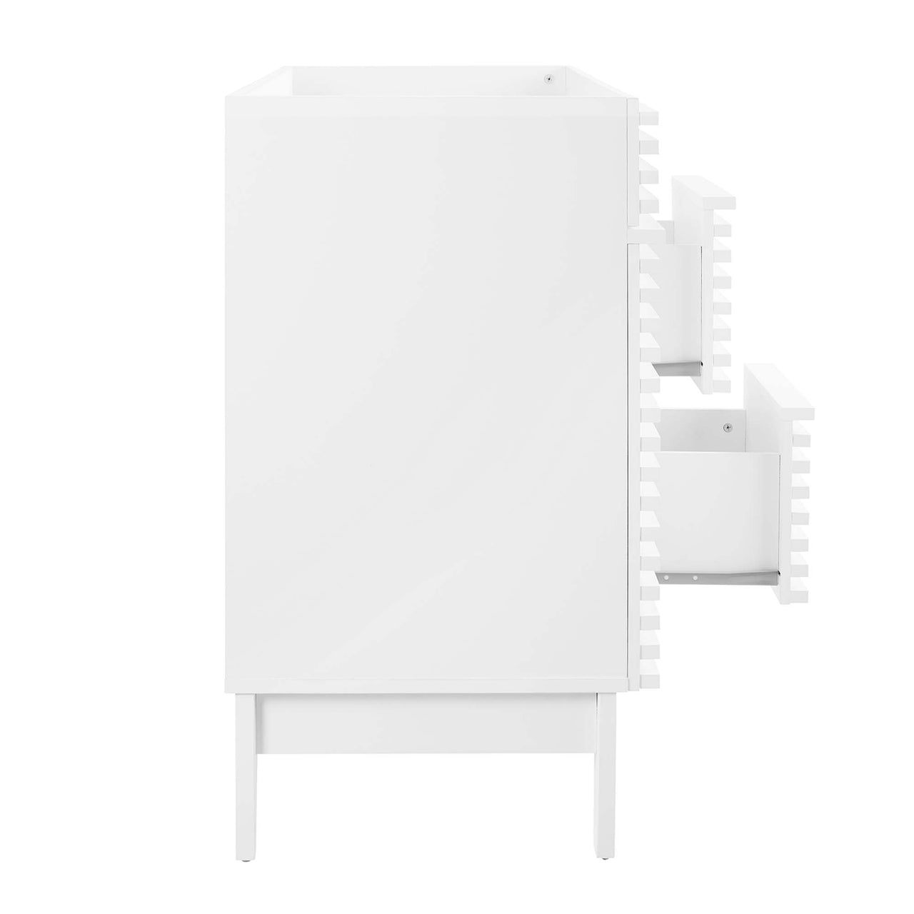 Ventra Vanity Base with Storage (Double Sink Compatible), Extra Large, White