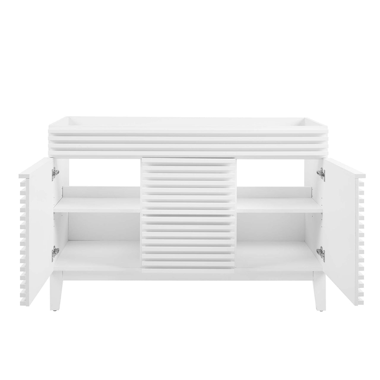 Ventra Vanity Base with Storage (Double Sink Compatible), Extra Large, White