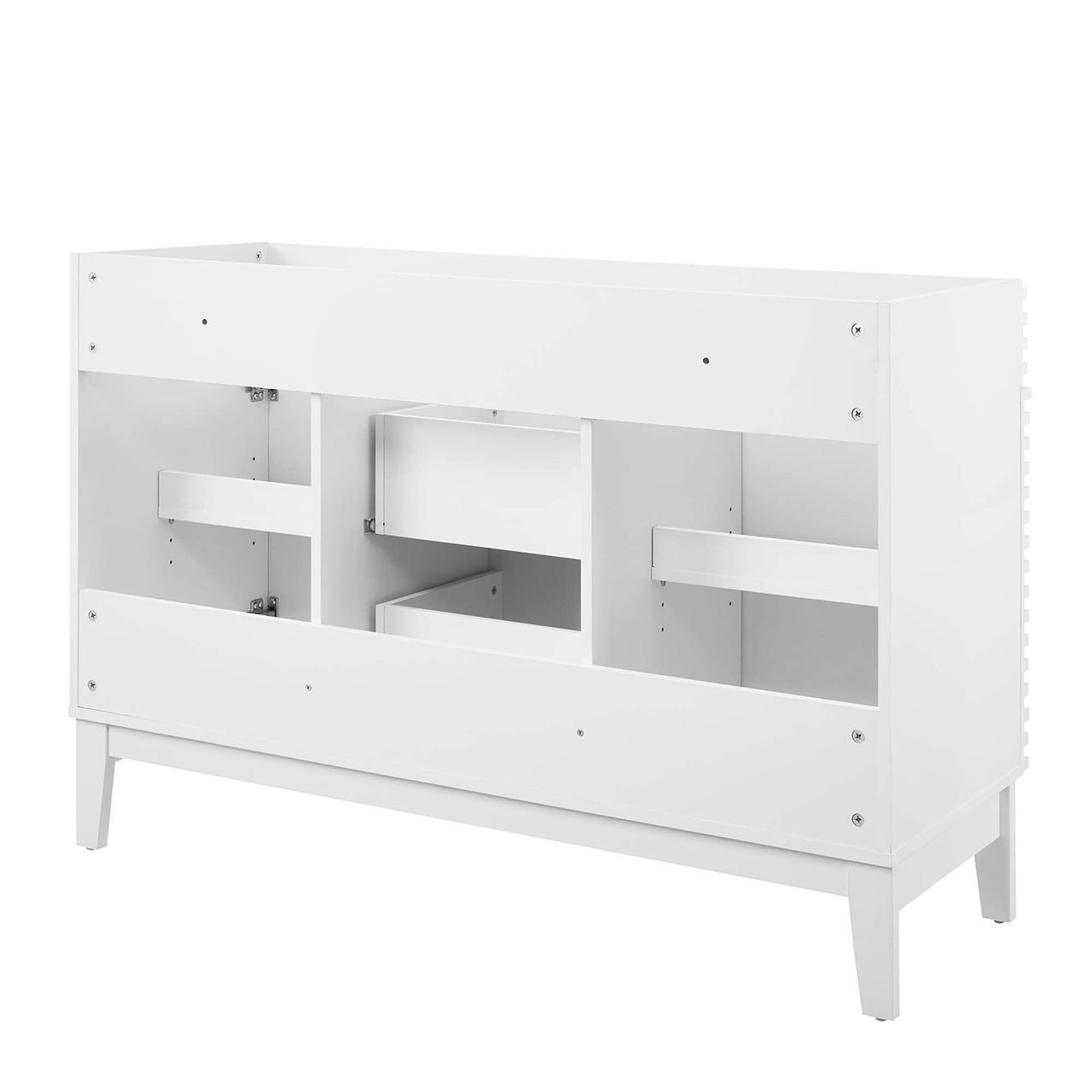 Ventra Vanity Base with Storage (Double Sink Compatible), Extra Large, White