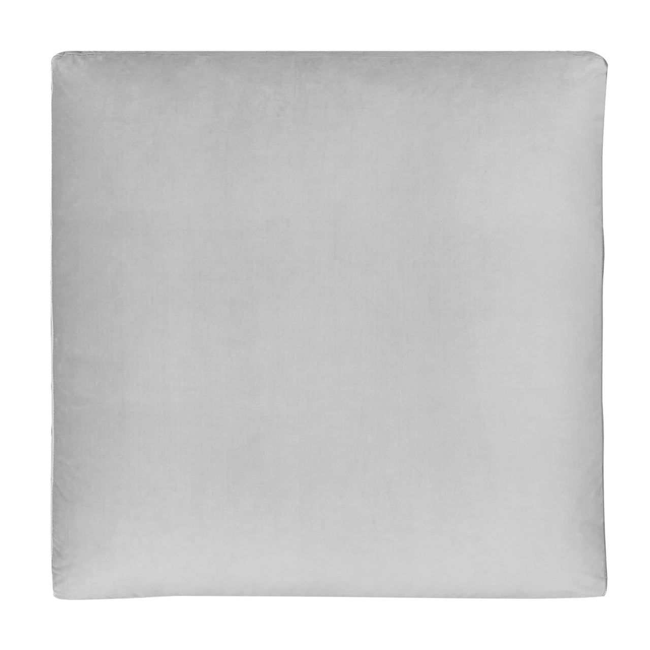 Angelic Cloudblend Velvet Ottoman | Modular Sectional Component, Light Gray