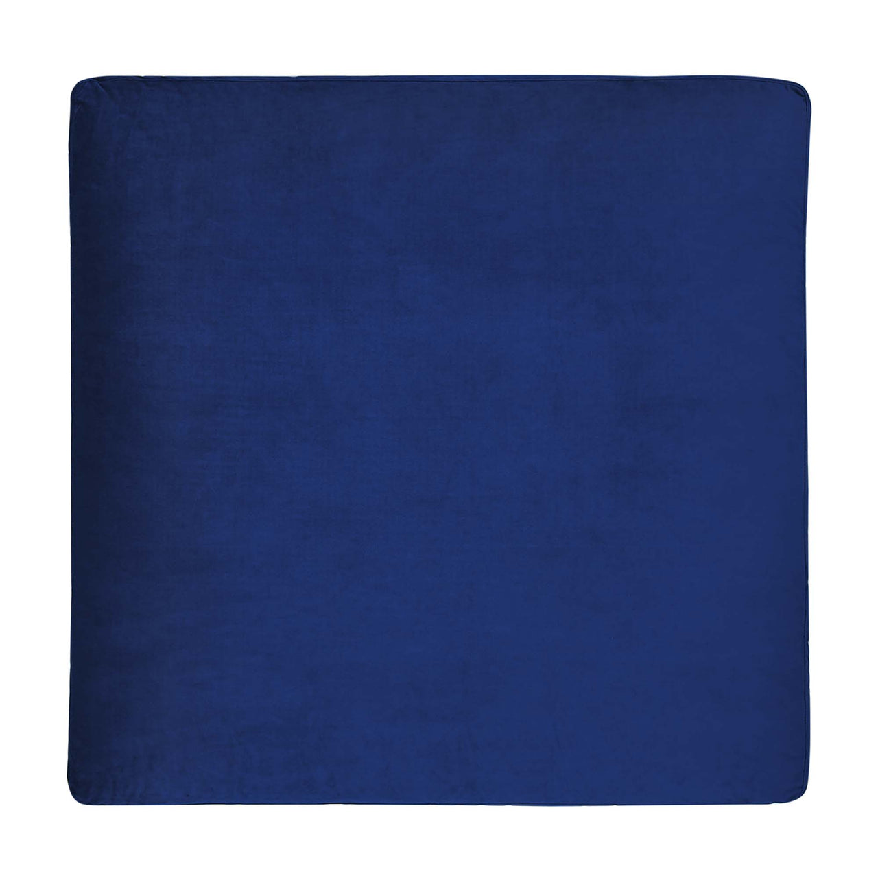 Angelic Cloudblend Velvet Ottoman | Modular Sectional Component, Navy