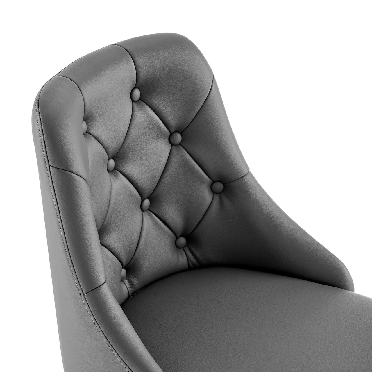 Evelon Eco-Leather Office Chair, Black & Gray
