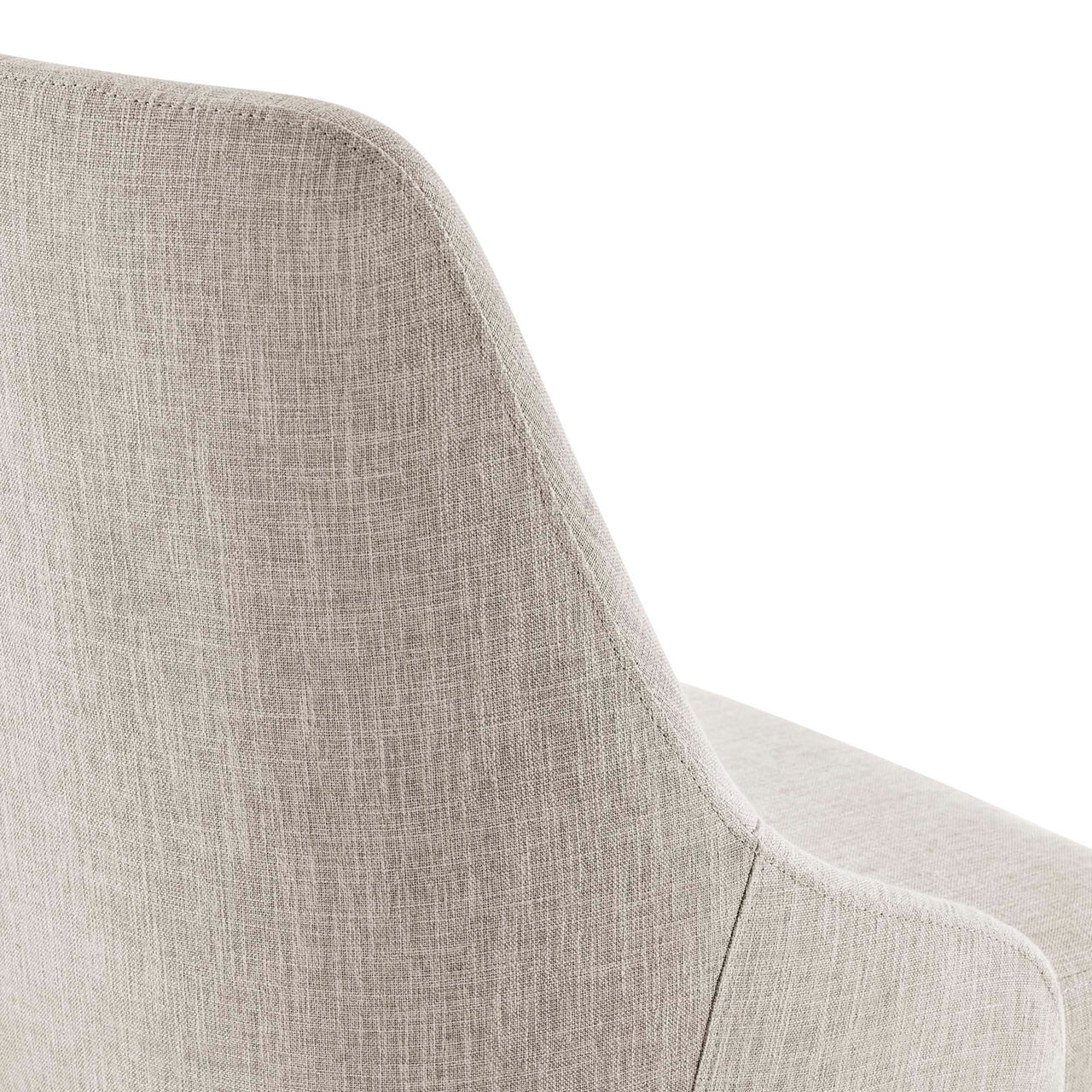 Dacien Upholstered Office Chair, Black & Beige