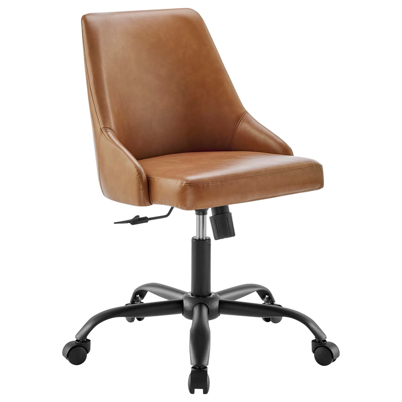 Dacien Eco-Leather Office Chair, Black & Tan