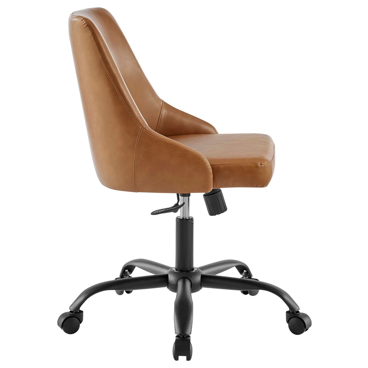 Dacien Eco-Leather Office Chair, Black & Tan