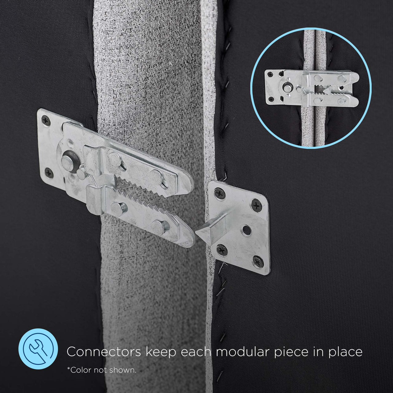 Barden Eco-Leather Right-Arm Chair | Modular Sectional Component, Tan