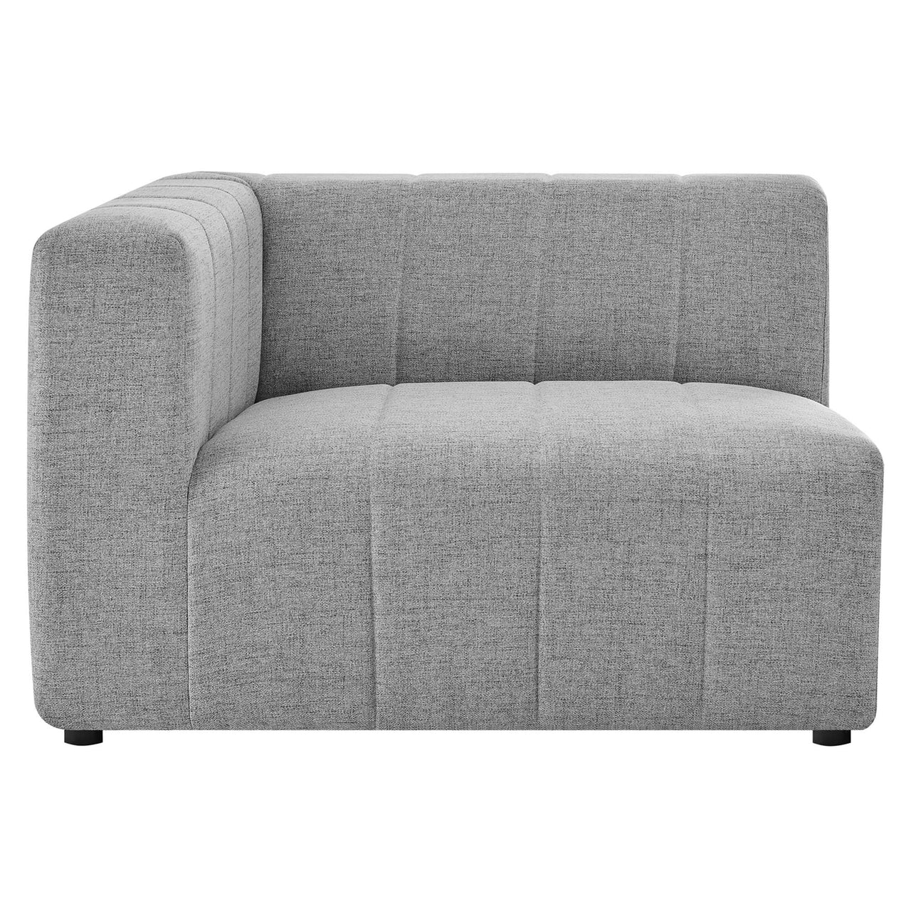 Barden Fabric Left-Arm Chair | Modular Sectional Component, Light Gray