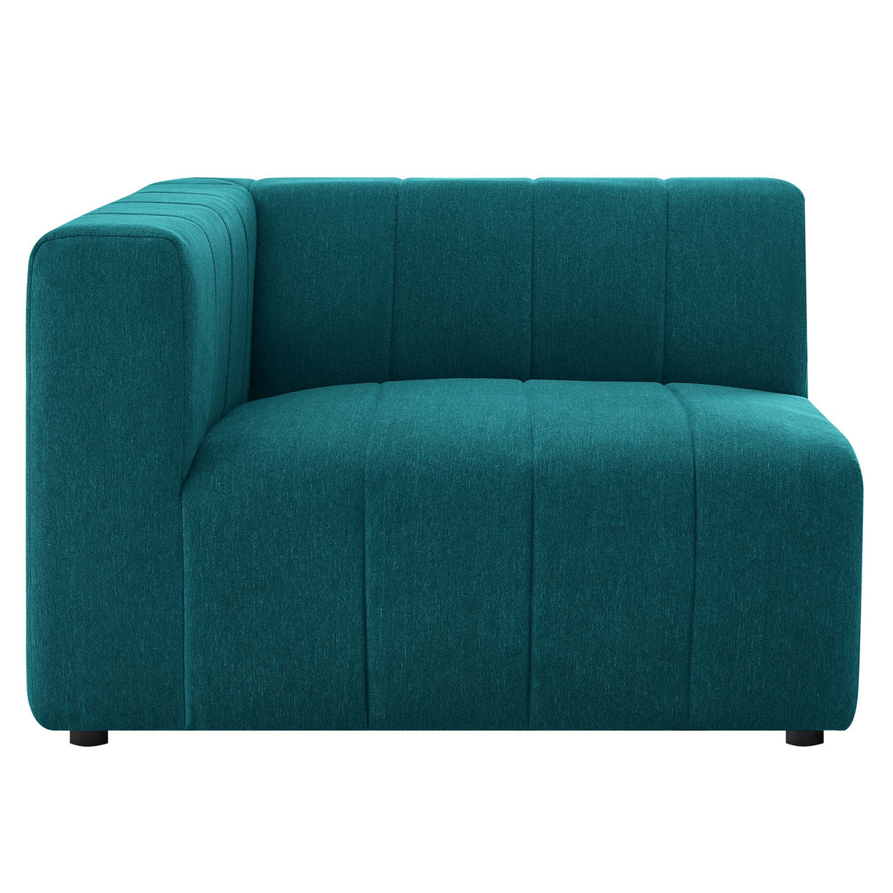 Barden Fabric Left-Arm Chair | Modular Sectional Component, Teal