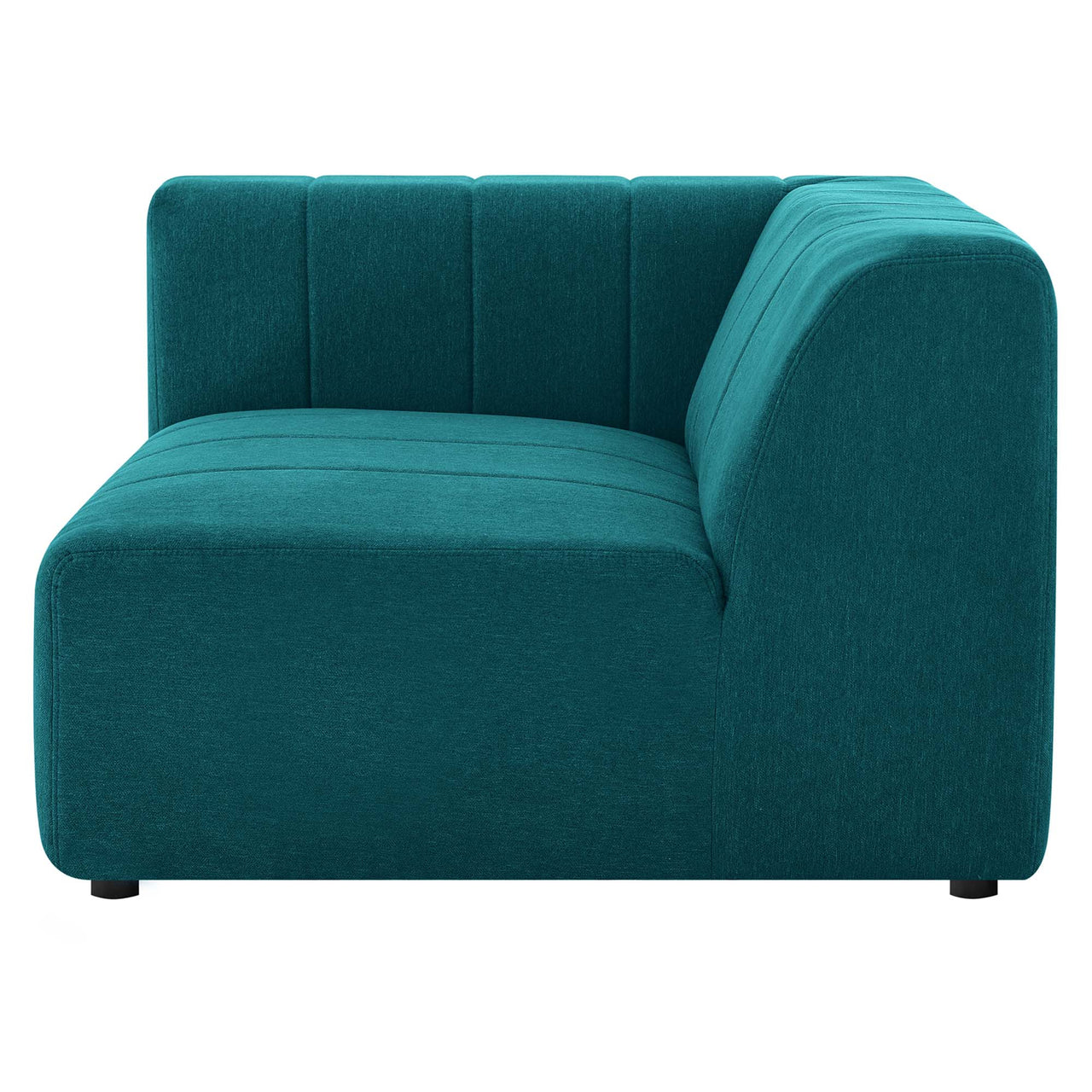 Barden Fabric Left-Arm Chair | Modular Sectional Component, Teal