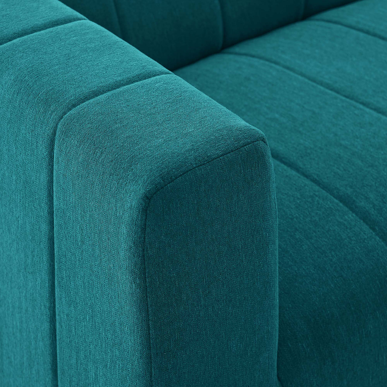 Barden Fabric Left-Arm Chair | Modular Sectional Component, Teal