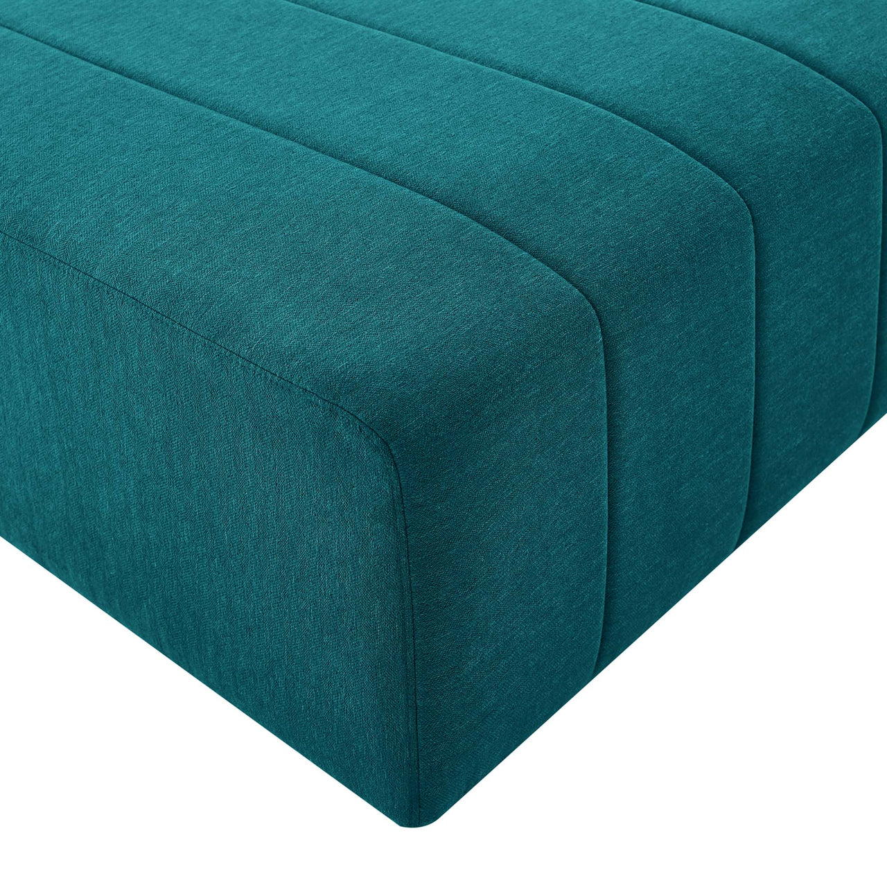 Barden Fabric Armless Chair | Modular Sectional Component, Teal