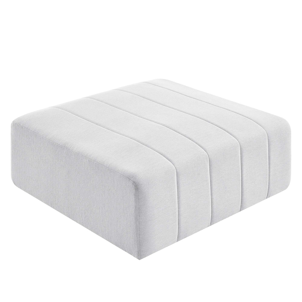Barden Fabric Ottoman | Modular Sectional Component, Ivory