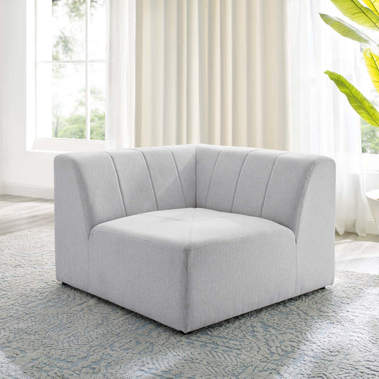 Barden Fabric Corner Chair | Modular Sectional Component, Ivory