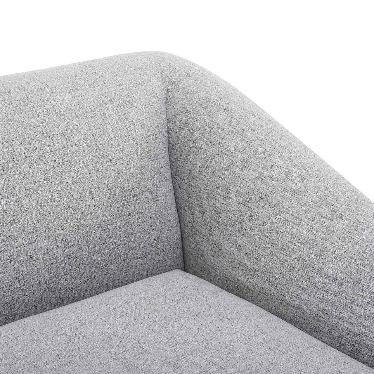 Rise Right-Arm Chair | Modular Sectional Component, Light Gray