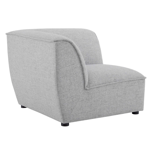 Rise Corner Chair | Modular Sectional Component, Light Gray