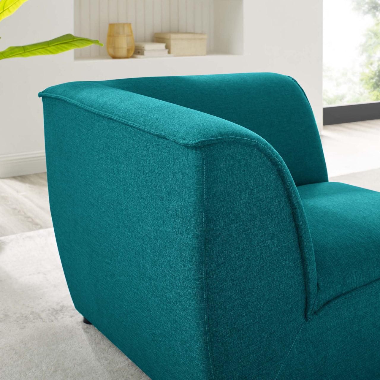 Rise Corner Chair | Modular Sectional Component, Teal