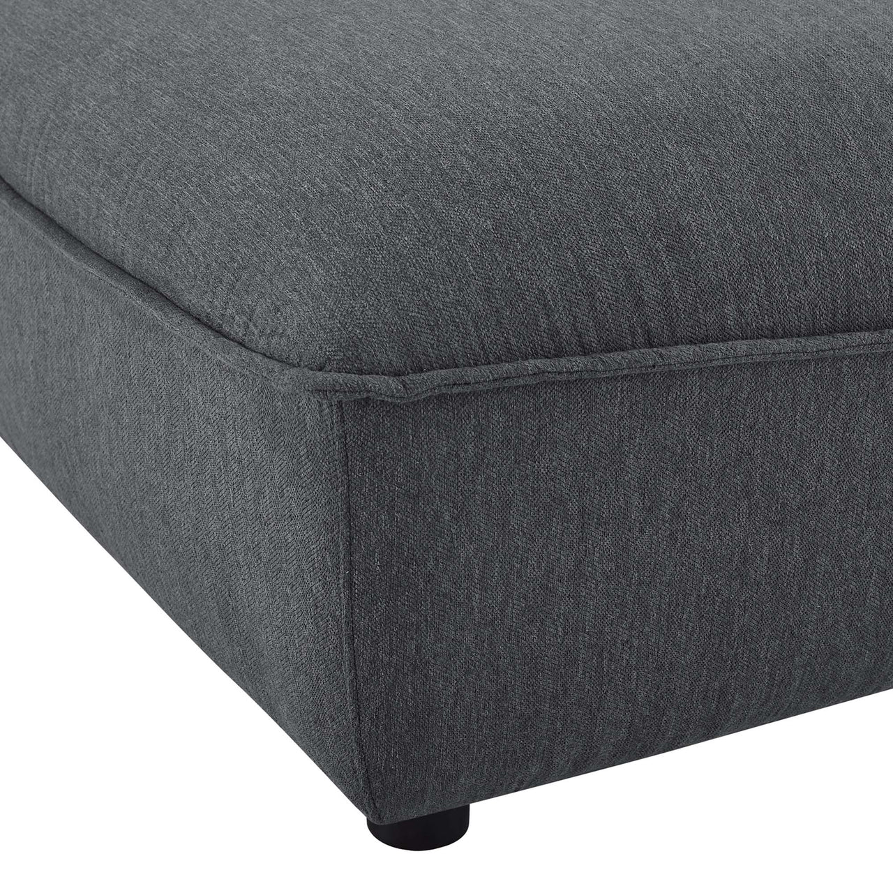 Rise Ottoman| Modular Sectional Component, Charcoal