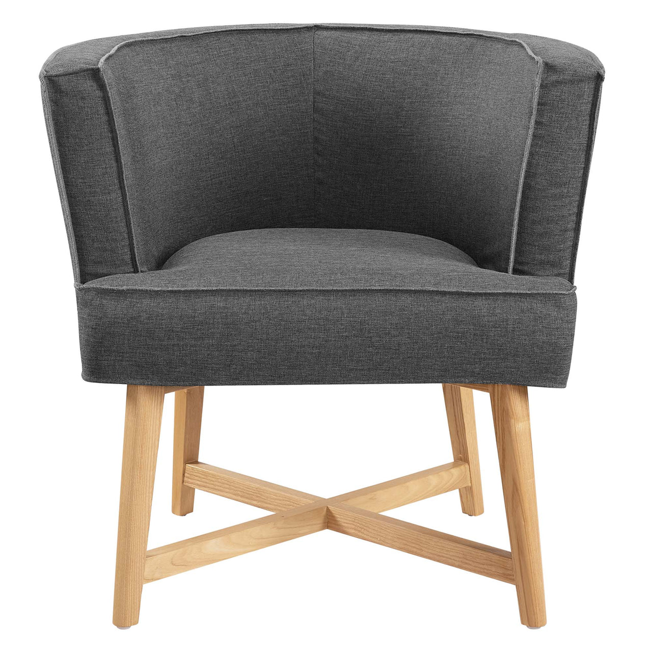 Haltrix Fabric Accent Chair Set of 2, Gray