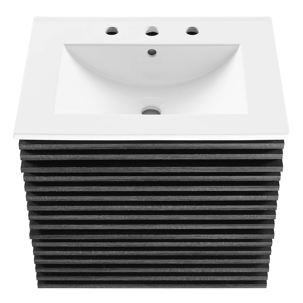 Ventra Floating Vanity Unit, Small, Charcoal & White