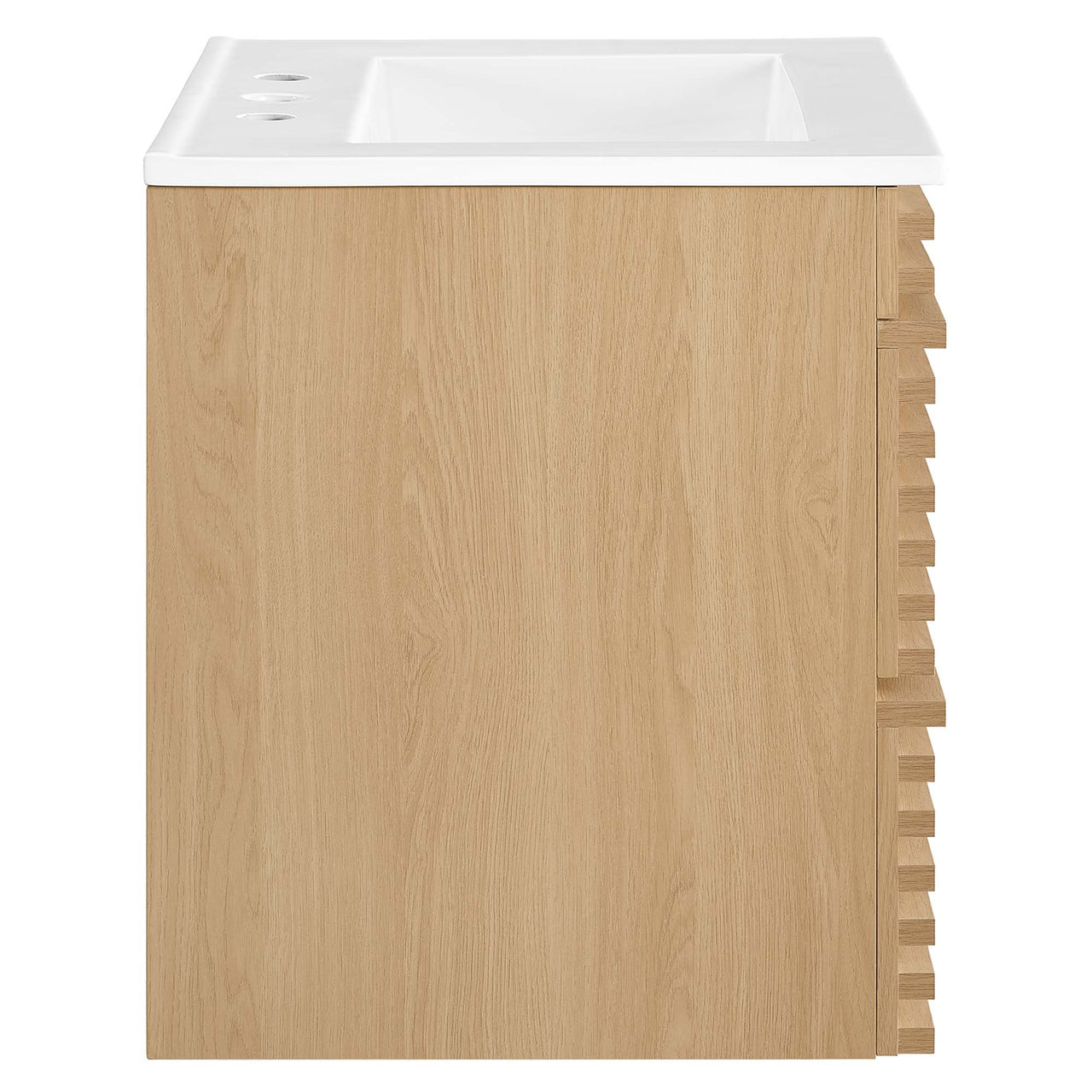 Ventra Floating Vanity Unit, Small, Oak & White