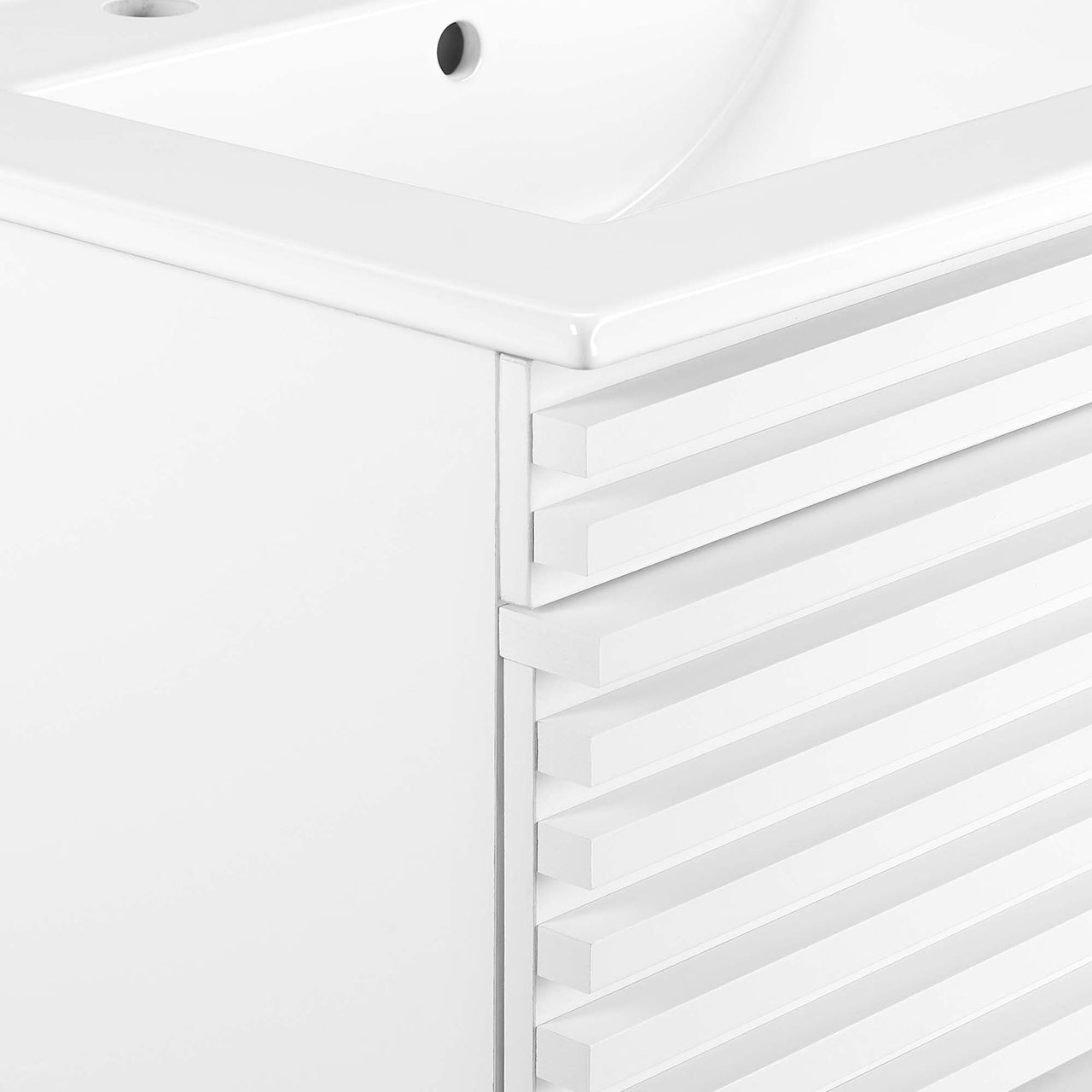 Ventra Floating Vanity Unit, Small, White