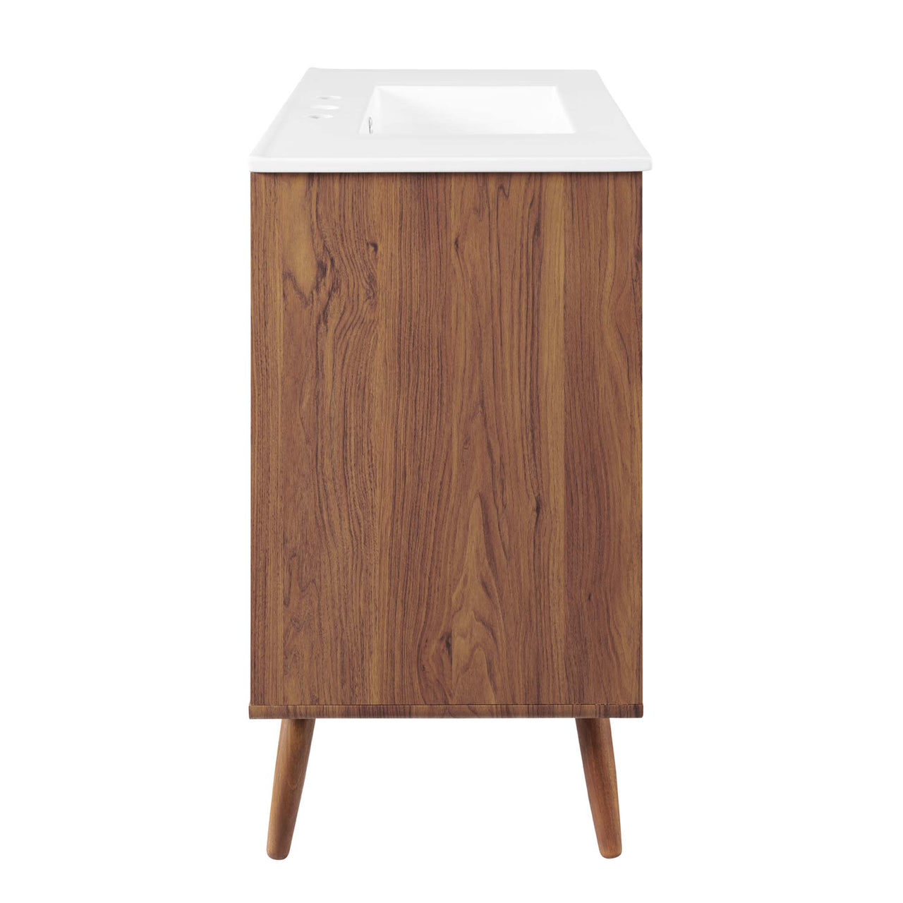 Erisen Vanity Unit, Large, Walnut & White