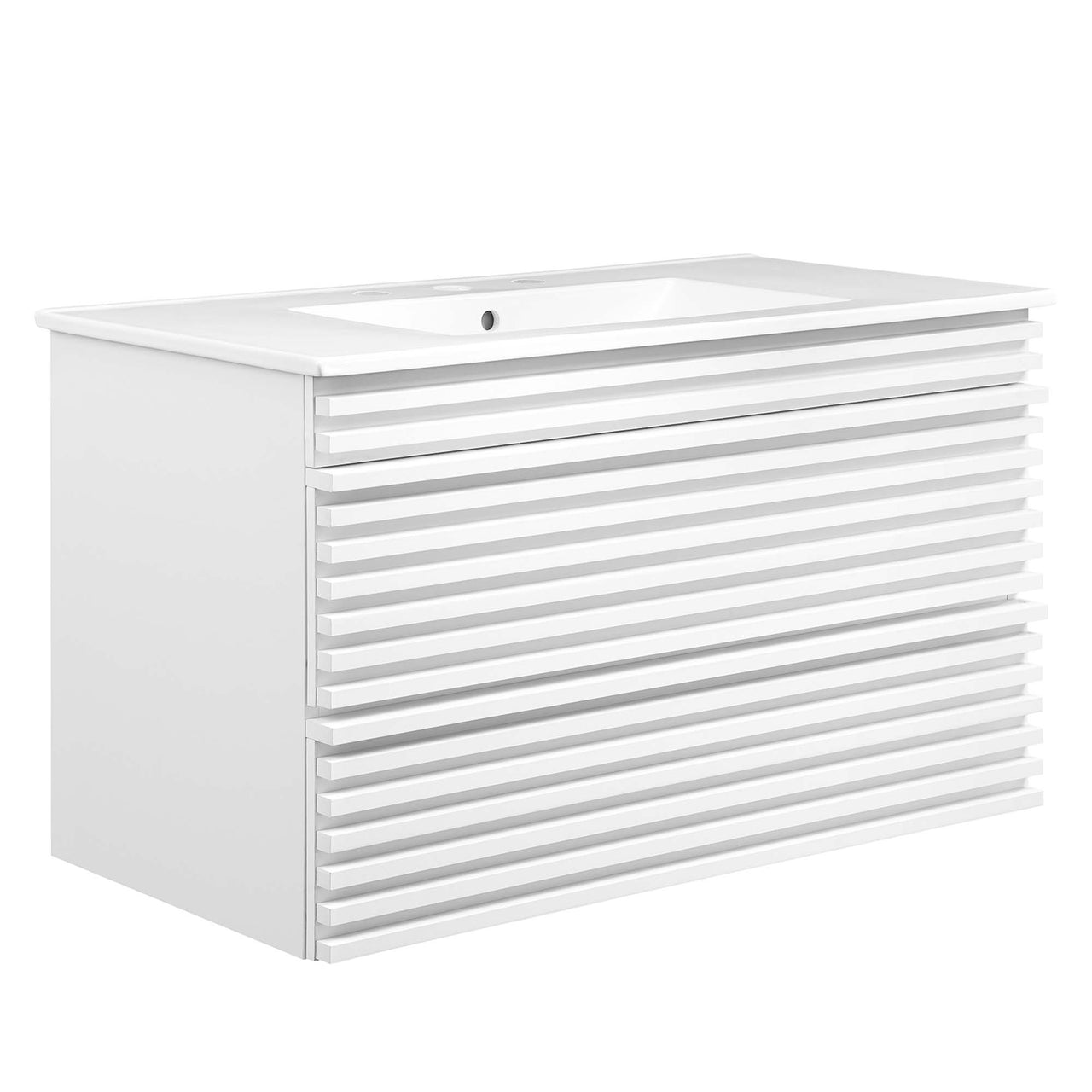 Ventra Floating Vanity Unit, Large, White