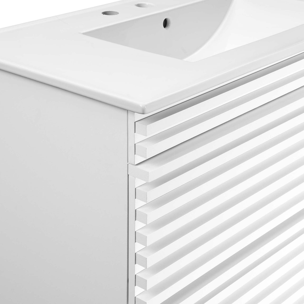 Ventra Floating Vanity Unit, Large, White