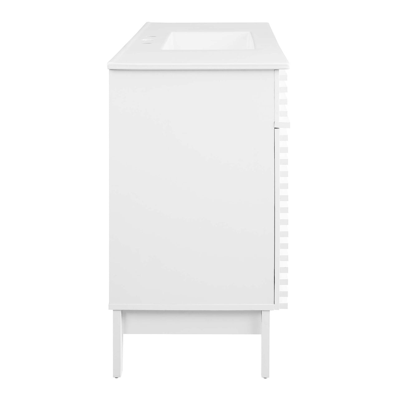 Ventra Single Sink Vanity Unit, Extra Large, White
