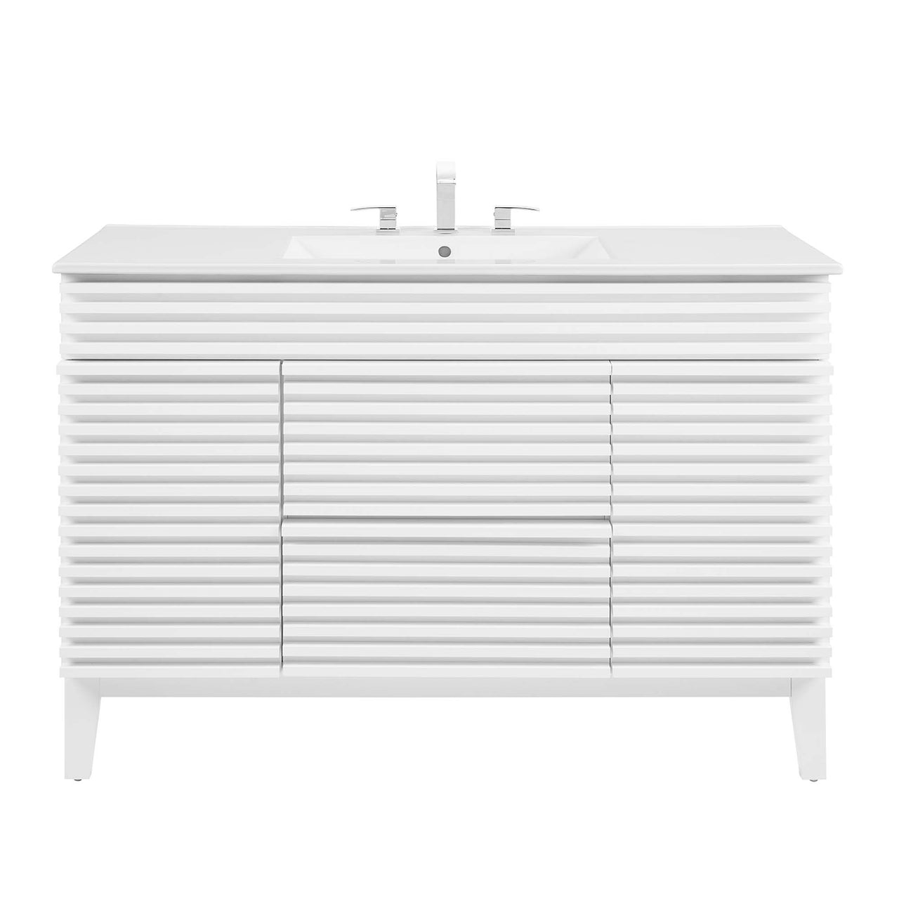 Ventra Single Sink Vanity Unit, Extra Large, White