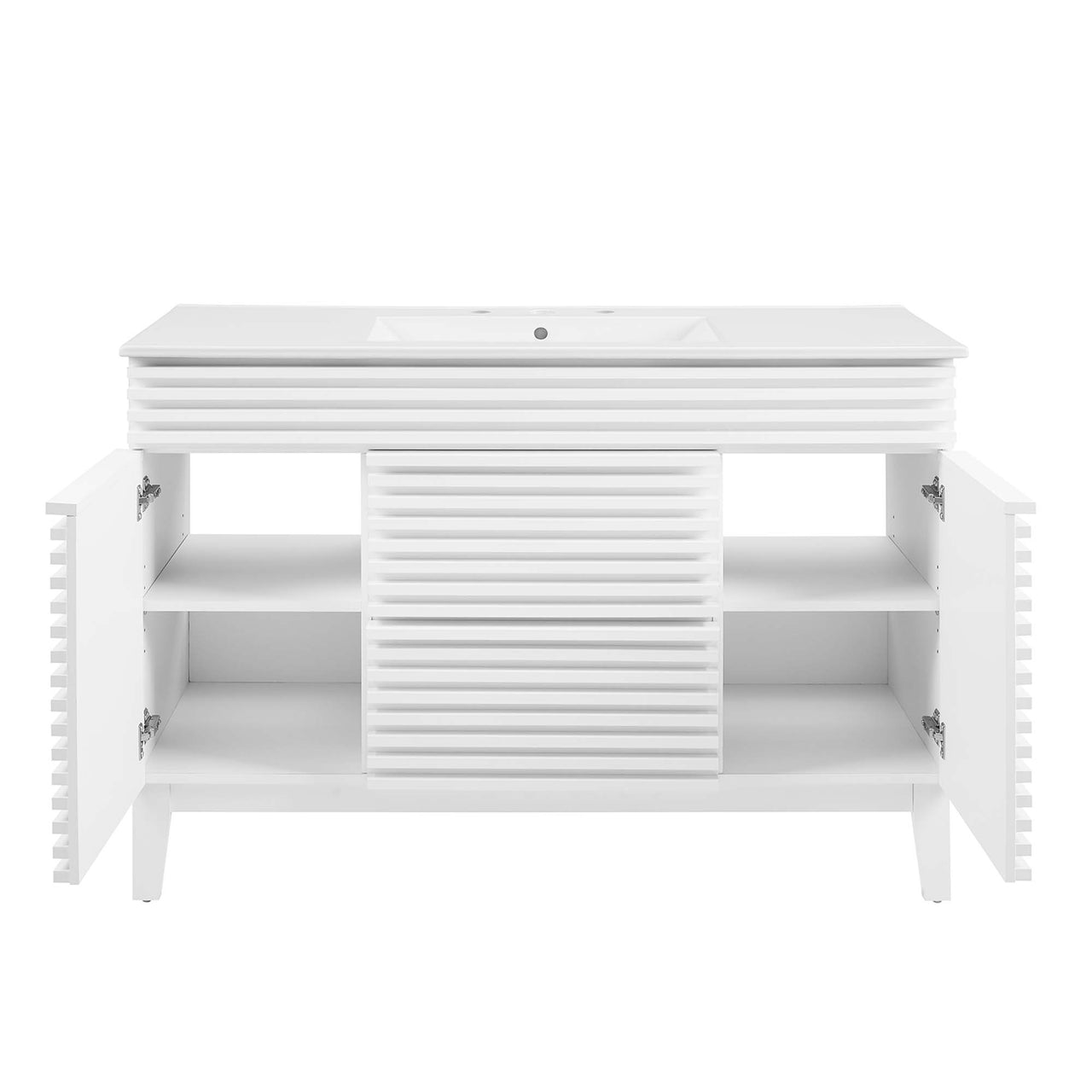 Ventra Single Sink Vanity Unit, Extra Large, White
