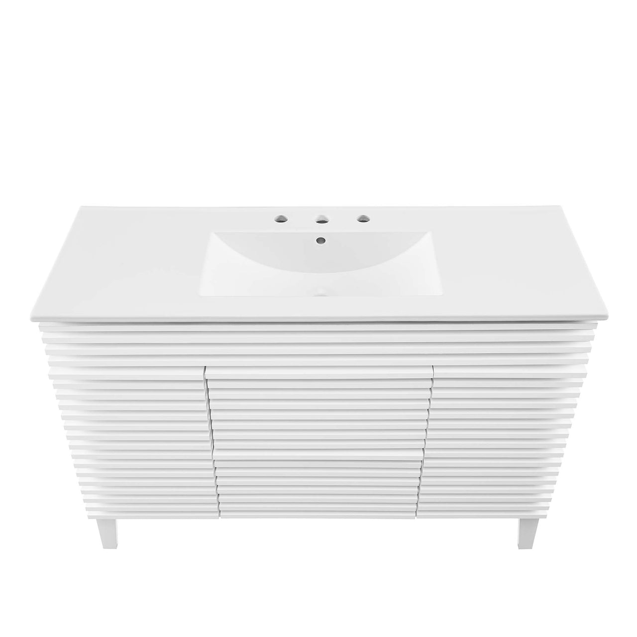 Ventra Single Sink Vanity Unit, Extra Large, White