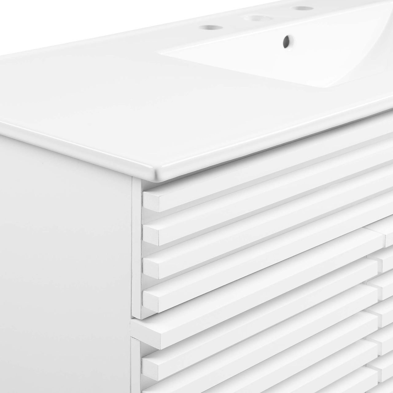 Ventra Single Sink Vanity Unit, Extra Large, White