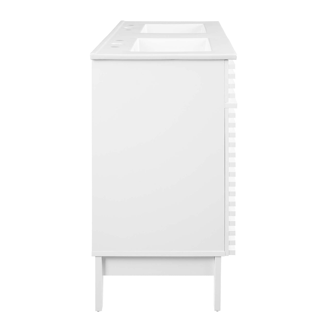 Ventra Double Sink Vanity Unit, Extra Large, White