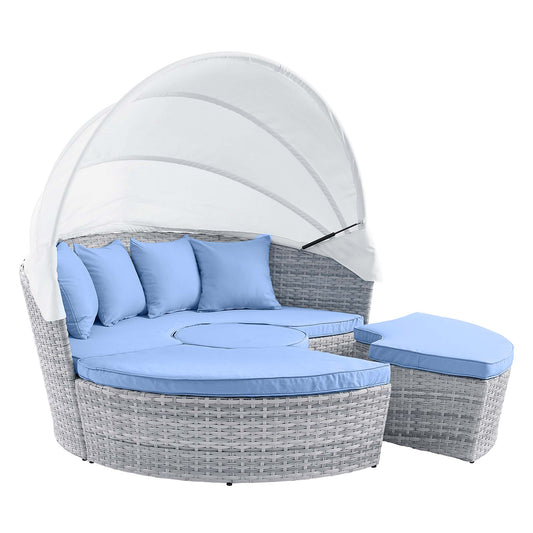 Oasis Canopy Alfresco Daybed, Light Blue