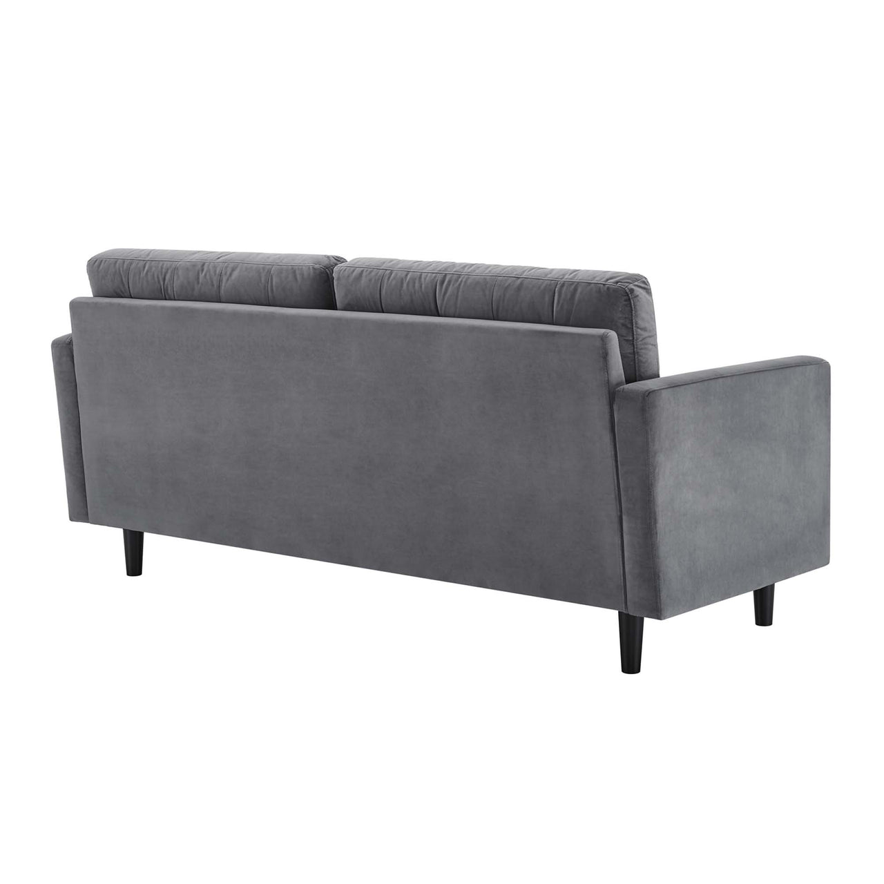 Lucera Velvet Sofa, Gray