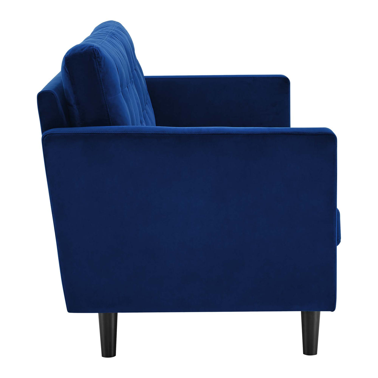 Lucera Velvet Sofa, Navy