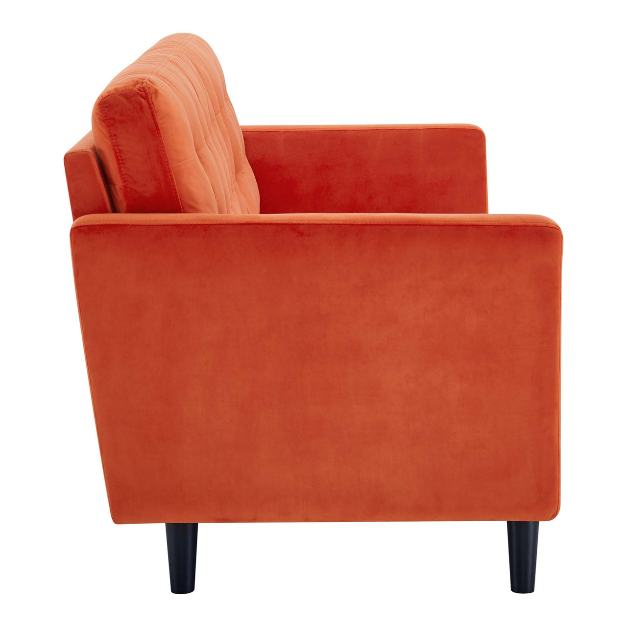 Lucera Velvet Sofa, Orange