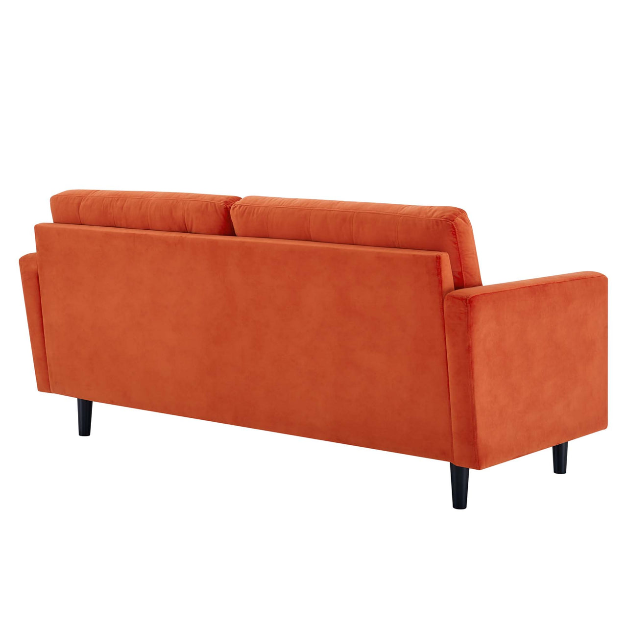 Lucera Velvet Sofa, Orange