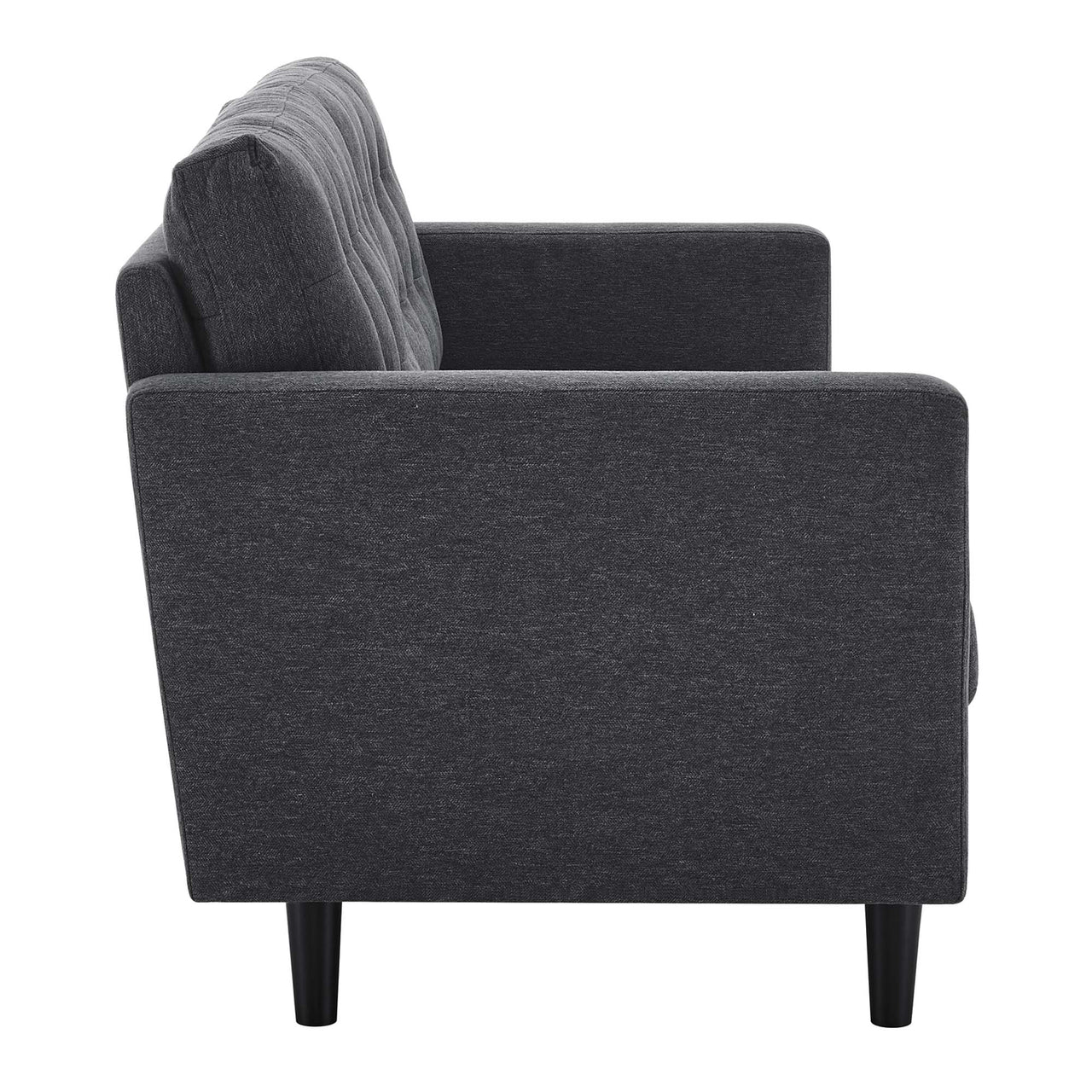 Lucera Fabric Sofa, Charcoal